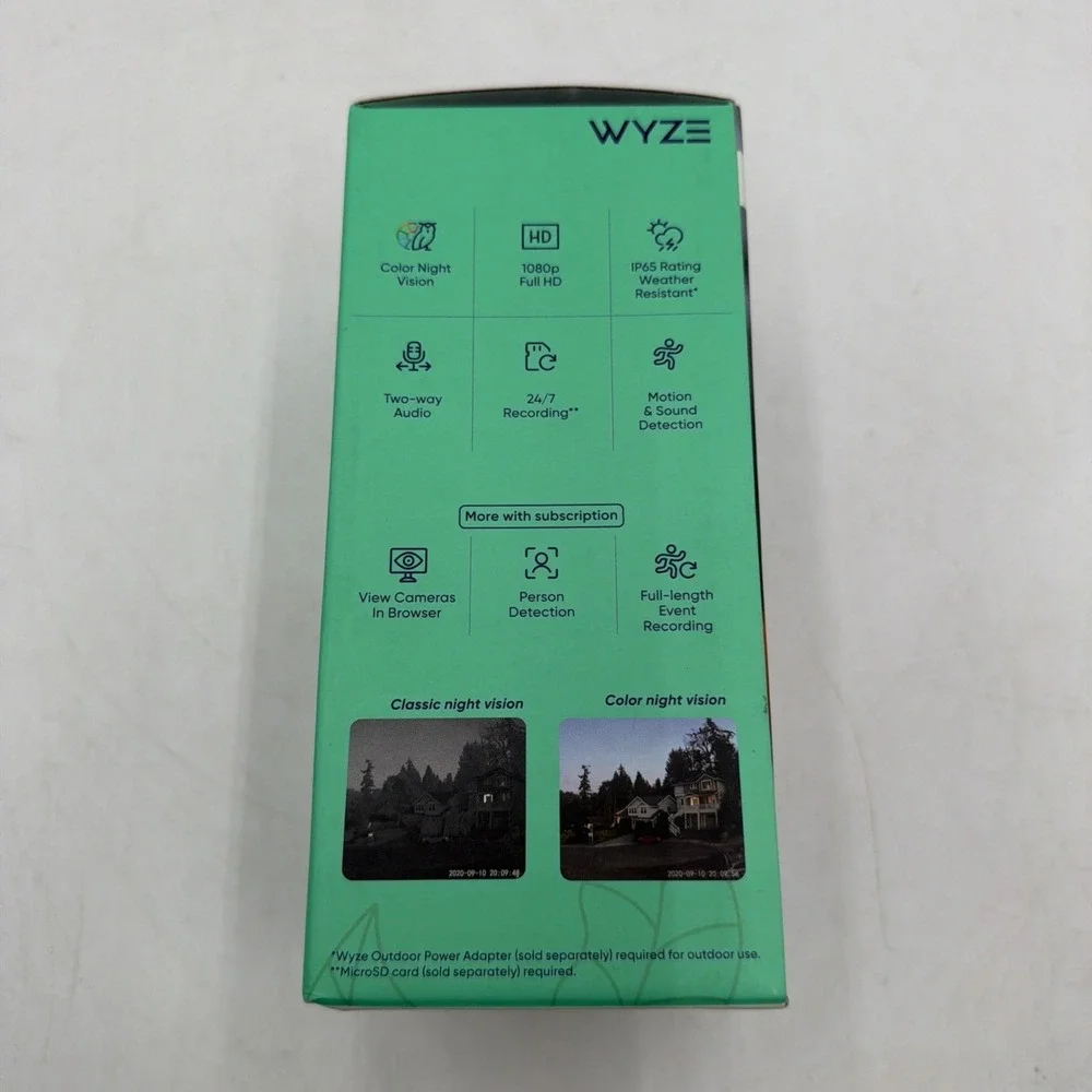 Wyze WYZEC3L Cam v3 1080P Indoor/Outdoor Security Cameras Color Night Vision
